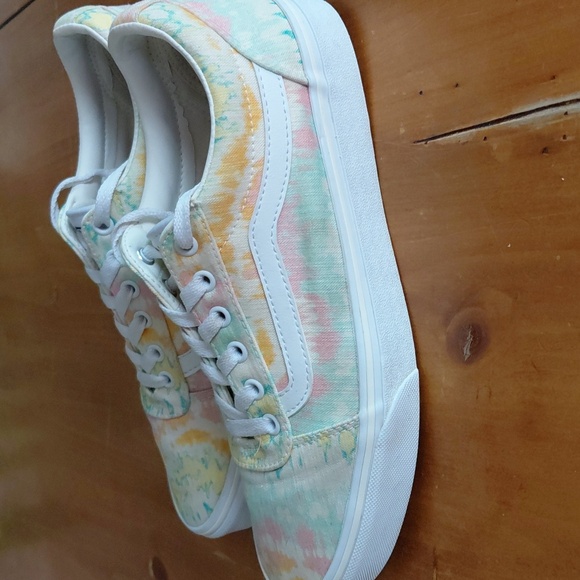 Vans Womans Tie-Dye Abstract Sneakers Size 10 - Picture 5 of 8